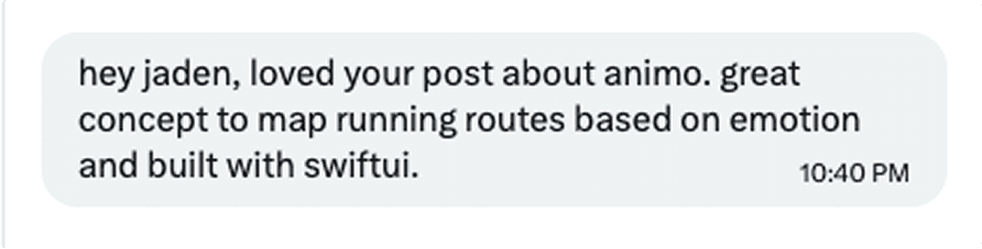 User tweet about Animo