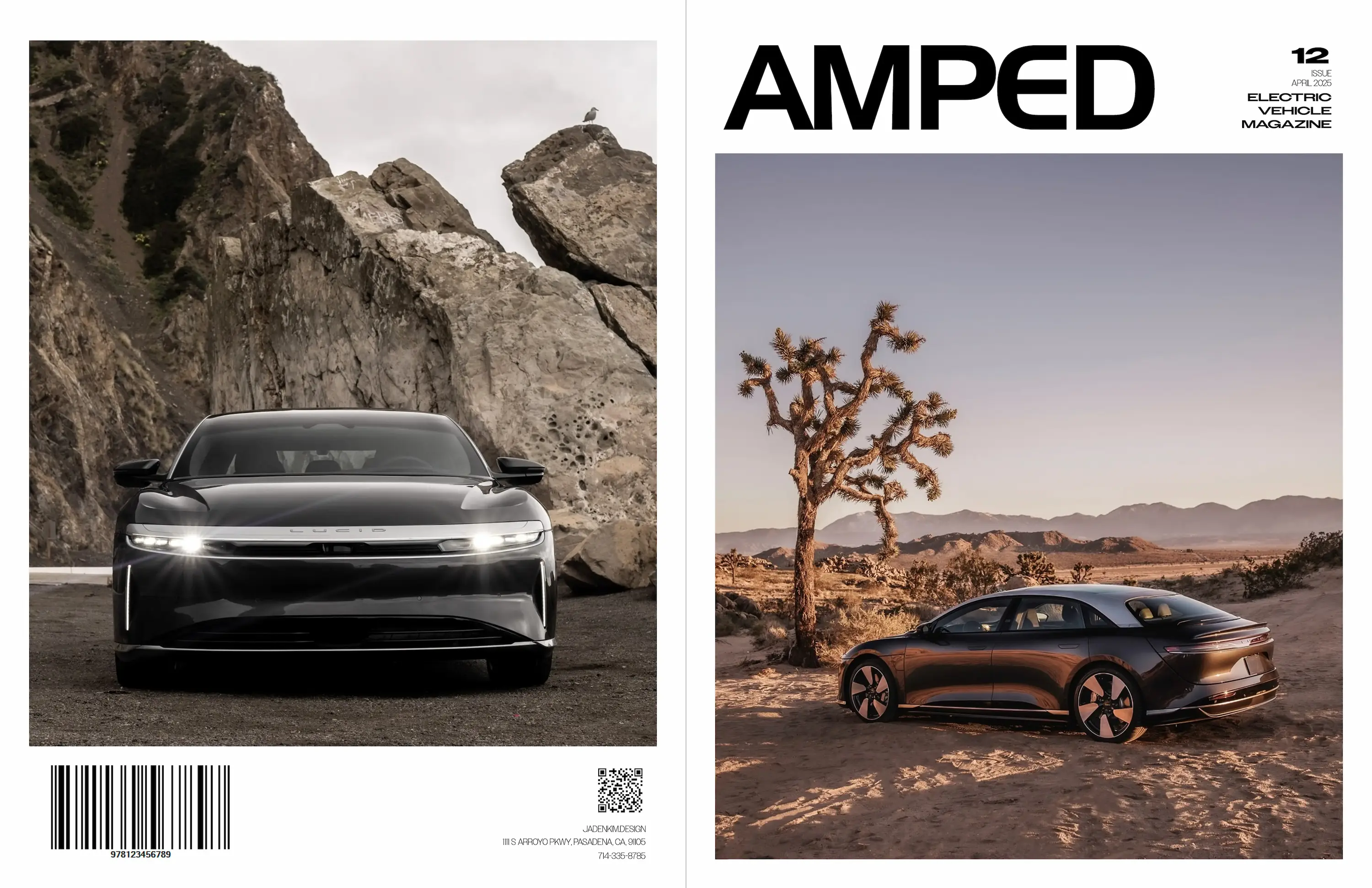 AMPED magazine cover concept